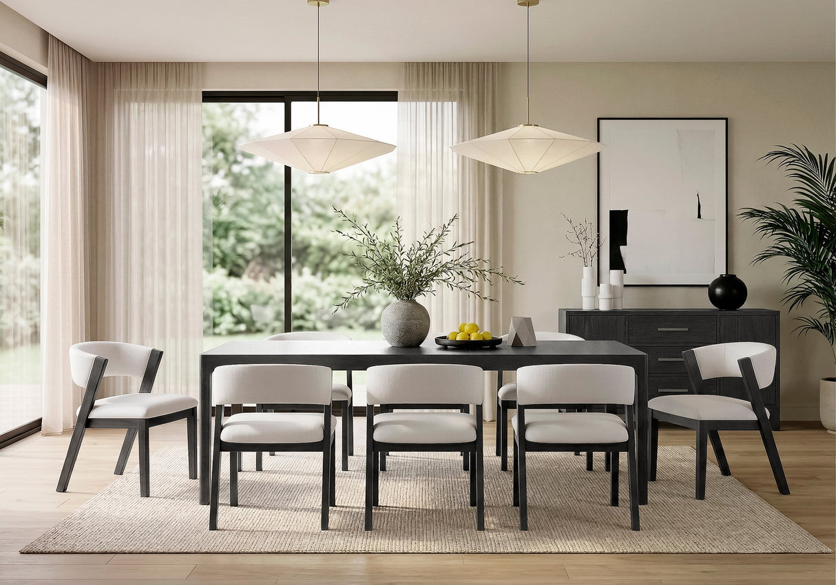 Soma Black Expandable Dining Table by Homelegance at Eve Furniture