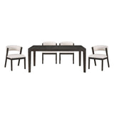 Soma Black/Beige 7-Piece Expandable Dining Set by Homelegance at Eve Furniture