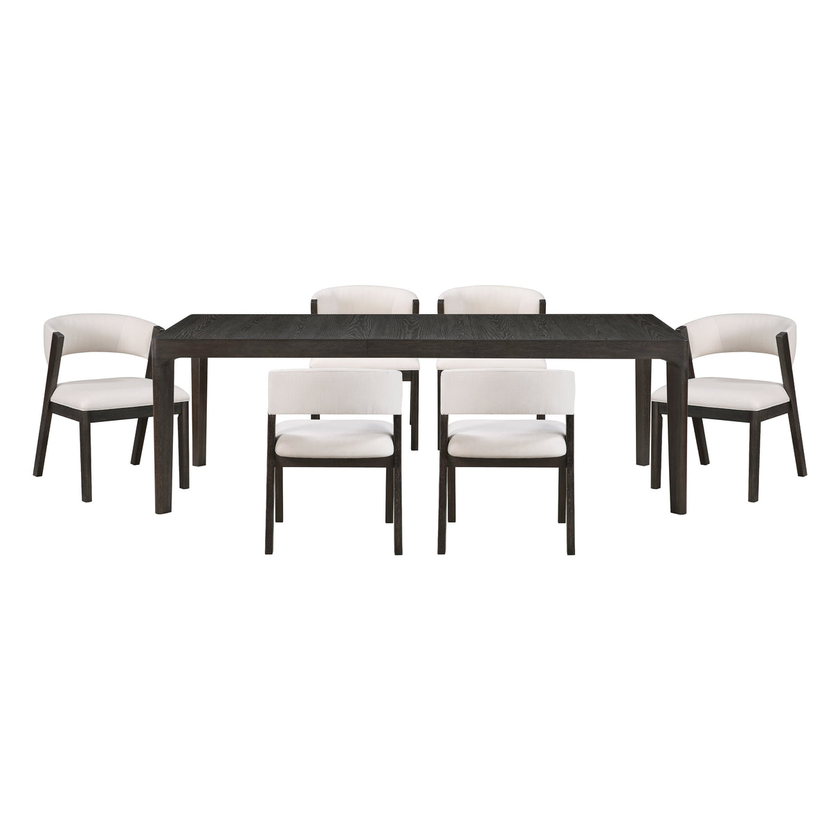 Soma Black/Beige 7-Piece Expandable Dining Set by Homelegance at Eve Furniture
