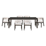 Soma Black/Beige 7-Piece Expandable Dining Set by Homelegance at Eve Furniture