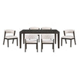 Soma Black/Beige 7-Piece Expandable Dining Set by Homelegance at Eve Furniture