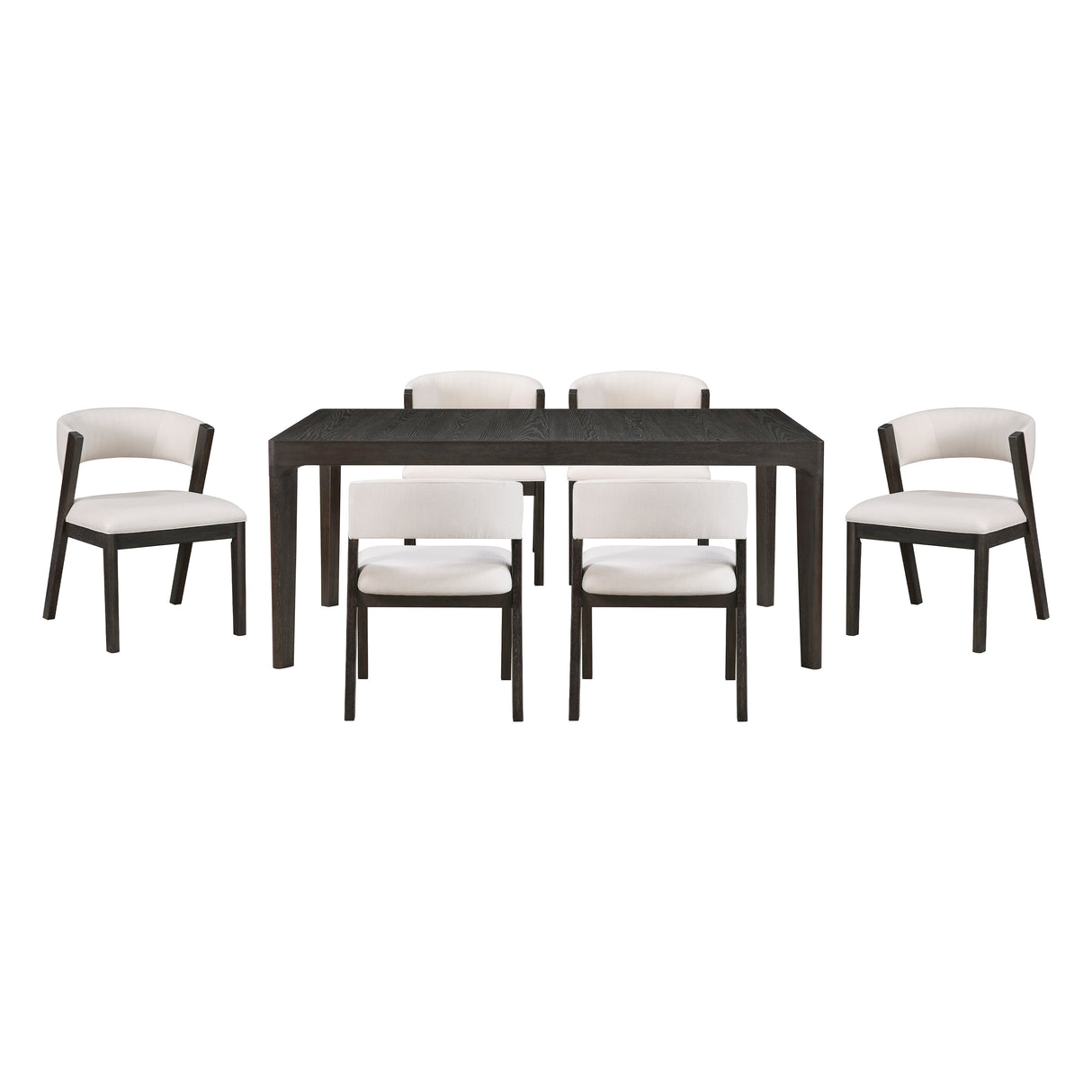 Soma Black/Beige 7-Piece Expandable Dining Set by Homelegance at Eve Furniture
