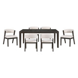 Soma Black/Beige 7-Piece Expandable Dining Set by Homelegance at Eve Furniture