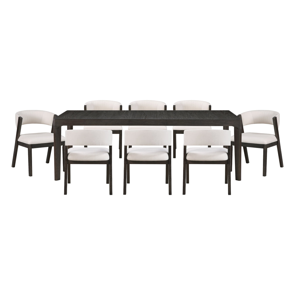 Soma Black/Beige 9-Piece Expandable Dining Set by Homelegance at Eve Furniture