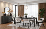 Soma Black/Beige Modern Expandable Dining Room Set by Homelegance at Eve Furniture