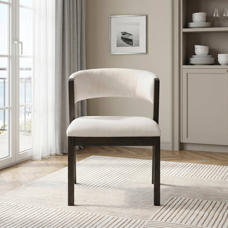Soma Black/Beige Side Chair, Set of 2 by Homelegance at Eve Furniture