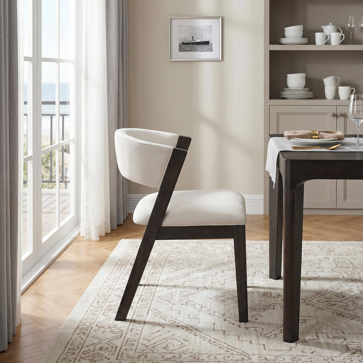 Soma Black/Beige Side Chair, Set of 2 by Homelegance at Eve Furniture