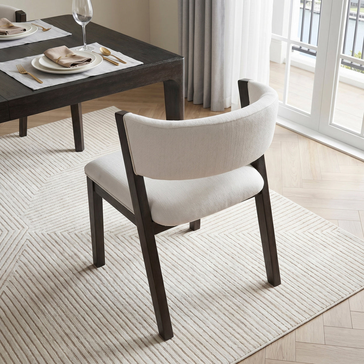 Soma Black/Beige Side Chair, Set of 2 by Homelegance at Eve Furniture