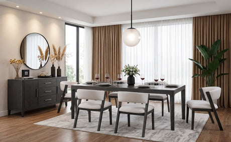 Soma Black/Beige Side Chair, Set of 2 by Homelegance at Eve Furniture