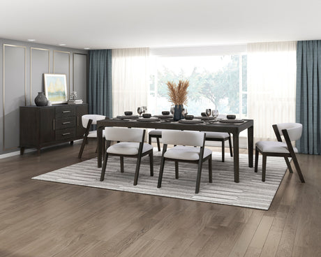 Soma Black/Beige Side Chair, Set of 2 by Homelegance at Eve Furniture