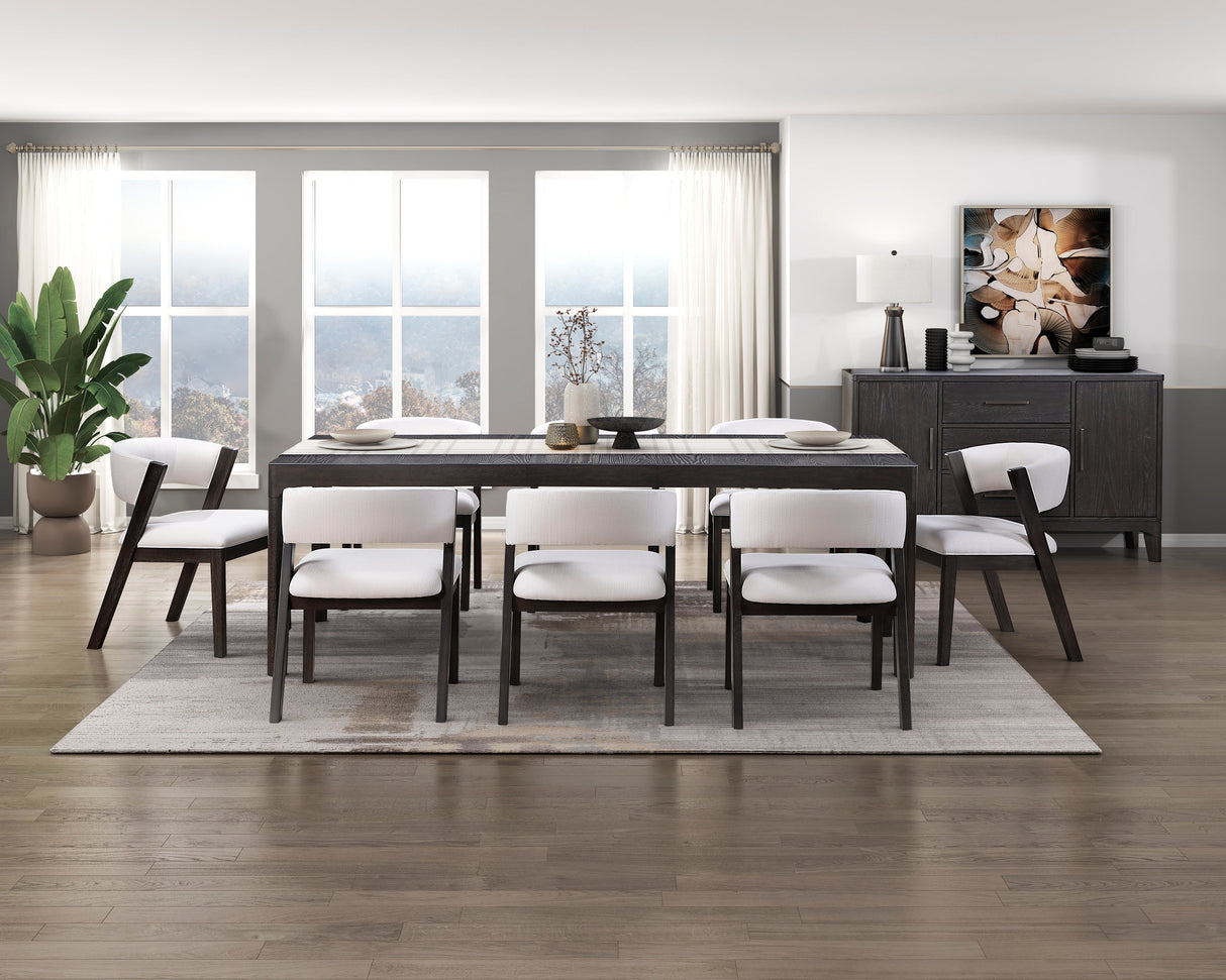 Soma Black/Beige Side Chair, Set of 2 by Homelegance at Eve Furniture