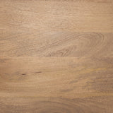 Soma Light Brown Mango Wood Round Dining Table by Mercana at Eve Furniture