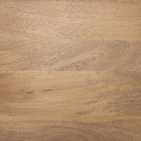 Soma Light Brown Mango Wood Round Dining Table by Mercana at Eve Furniture