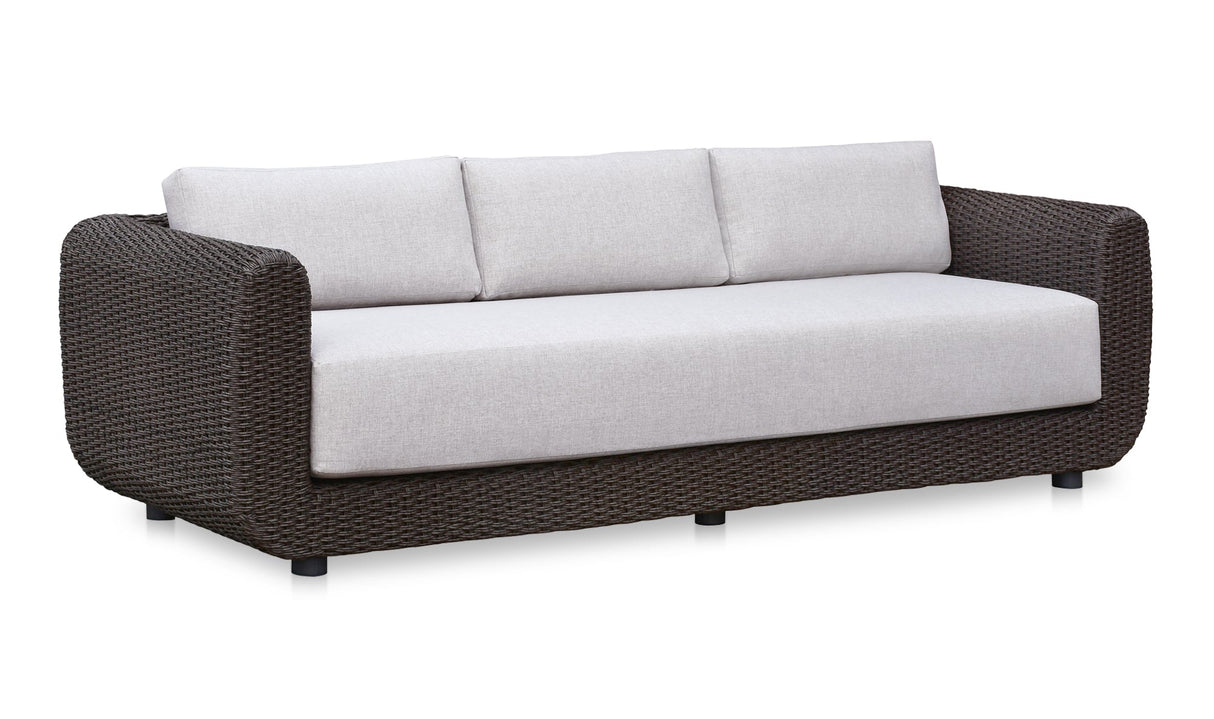 Soma Outdoor Sofa Dark Brown by Moe's Home at Eve Furniture