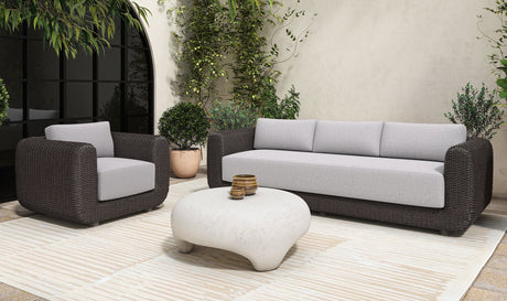 Soma Outdoor Sofa Dark Brown by Moe's Home at Eve Furniture