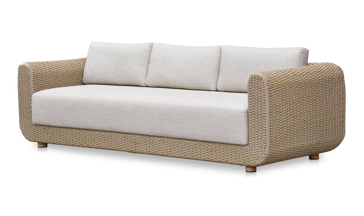 Soma Outdoor Sofa Natural by Moe's Home at Eve Furniture