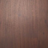 Soma Red Brown Acacia Wood Round Dining Table by Mercana at Eve Furniture