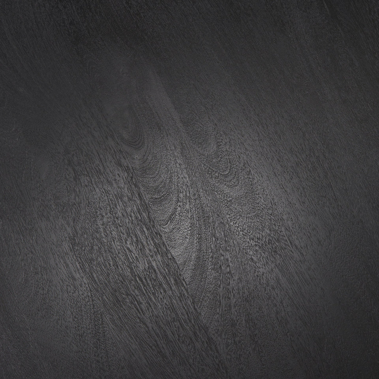 Soma Textured Black Mango Wood Round Dining Table by Mercana at Eve Furniture