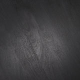 Soma Textured Black Mango Wood Round Dining Table by Mercana at Eve Furniture