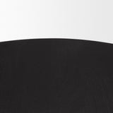 Soma Textured Black Mango Wood Round Dining Table by Mercana at Eve Furniture