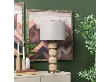 Somerset Tan/Gold Table Lamp (Set of 2) by Crestview at Eve Furniture