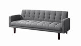 Sommer Gray Tufted Sofa Bed by Coaster at Eve Furniture