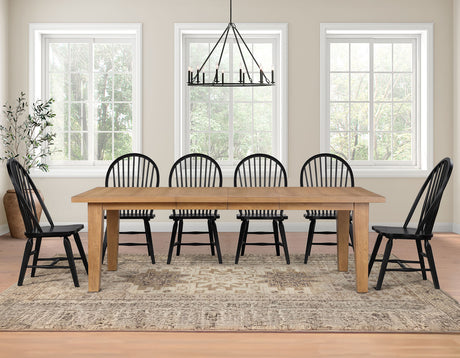 Sommerset Antique 5-Piece 64-96″ Windsor Dining Set by Steve Silver at Eve Furniture