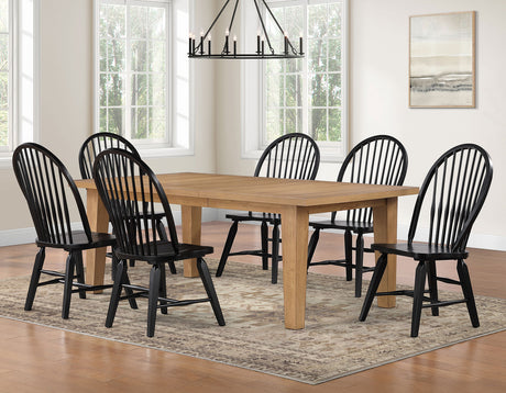 Sommerset Antique 5-Piece 64-96″ Windsor Dining Set by Steve Silver at Eve Furniture
