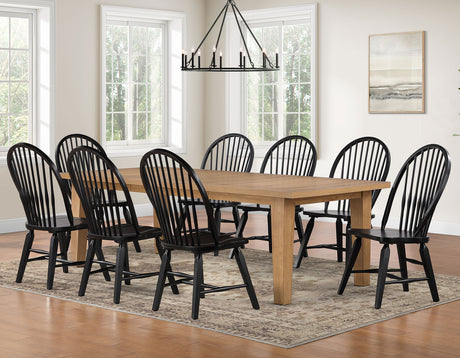 Sommerset Antique 5-Piece 64-96″ Windsor Dining Set by Steve Silver at Eve Furniture