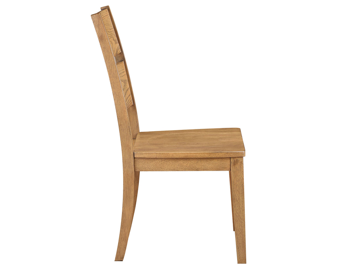 Sommerset Natural Oak 5-Piece 64-96 Ladder Back Dining Set by Steve Silver at Eve Furniture