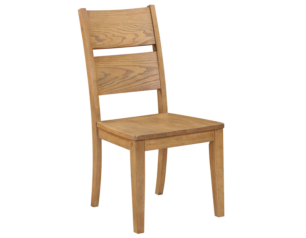 Sommerset Natural Oak 5-Piece 64-96 Ladder Back Dining Set by Steve Silver at Eve Furniture
