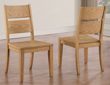 Sommerset Natural Oak 5-Piece 64-96 Ladder Back Dining Set by Steve Silver at Eve Furniture