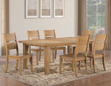 Sommerset Natural Oak 5-Piece 64-96 Ladder Back Dining Set by Steve Silver at Eve Furniture