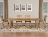 Sommerset Natural Oak 5-Piece 64-96 Ladder Back Dining Set by Steve Silver at Eve Furniture