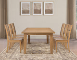 Sommerset Natural Oak 5-Piece 64-96 Ladder Back Dining Set by Steve Silver at Eve Furniture