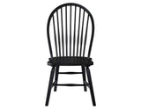 Sommerset Solid Wood Black Modern Windsor Chair, Set of 2 by Steve Silver at Eve Furniture