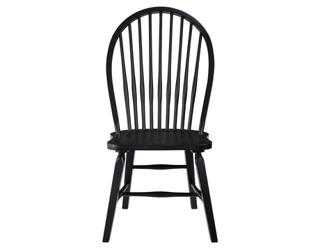 Sommerset Solid Wood Black Modern Windsor Chair, Set of 2 by Steve Silver at Eve Furniture