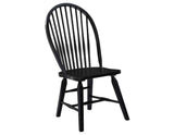 Sommerset Solid Wood Black Modern Windsor Chair, Set of 2 by Steve Silver at Eve Furniture
