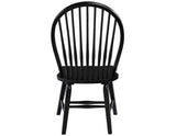 Sommerset Solid Wood Black Modern Windsor Chair, Set of 2 by Steve Silver at Eve Furniture