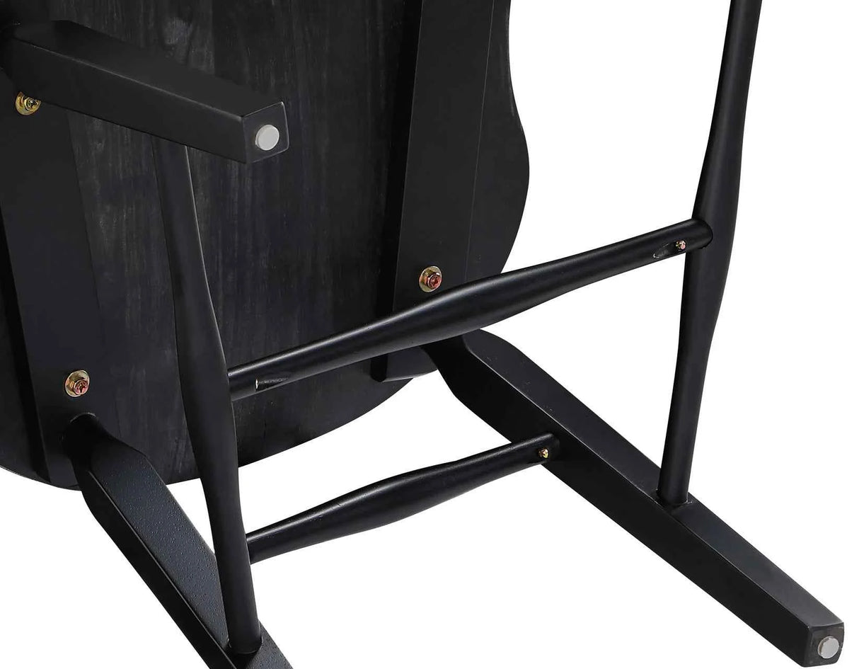 Sommerset Solid Wood Black Modern Windsor Chair, Set of 2 by Steve Silver at Eve Furniture