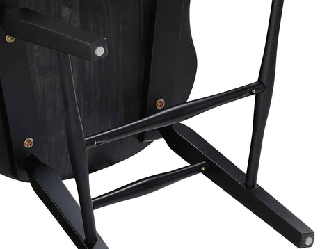 Sommerset Solid Wood Black Modern Windsor Chair, Set of 2 by Steve Silver at Eve Furniture