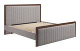 Somune Gray & Walnut King Bed by Zuomod at Eve Furniture