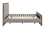 Somune Gray & Walnut King Bed by Zuomod at Eve Furniture