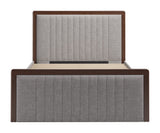 Somune Gray & Walnut Queen Bed by Zuomod at Eve Furniture
