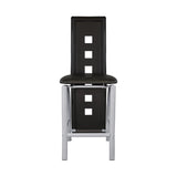 Sona Black/Silver Counter Chair, Set of 2 by Homelegance at Eve Furniture