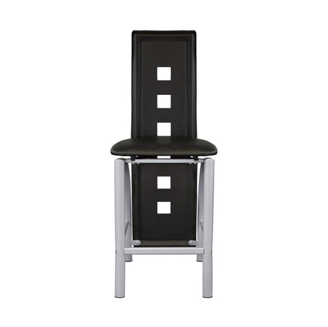 Sona Black/Silver Counter Chair, Set of 2 by Homelegance at Eve Furniture