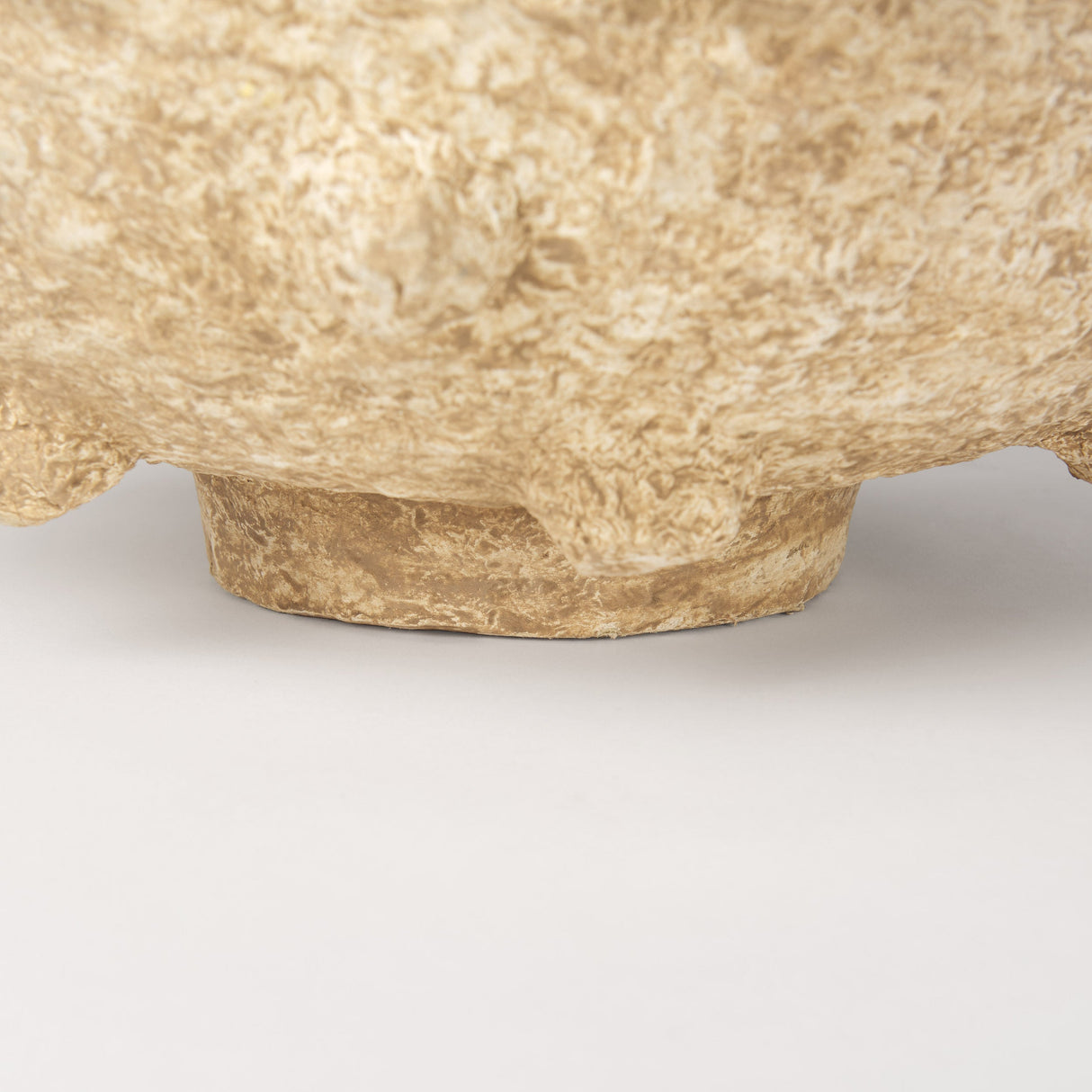 Sonam Set of 2 Beige Paper Mache Spiked Bowls by Mercana at Eve Furniture