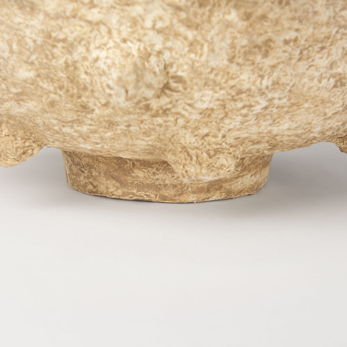 Sonam Set of 2 Beige Paper Mache Spiked Bowls by Mercana at Eve Furniture