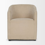 Sondra Beige Performance Fabric Upholstered Club Dining Chair by Mercana at Eve Furniture