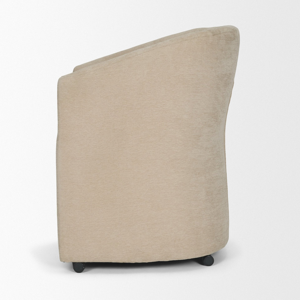 Sondra Beige Performance Fabric Upholstered Club Dining Chair by Mercana at Eve Furniture